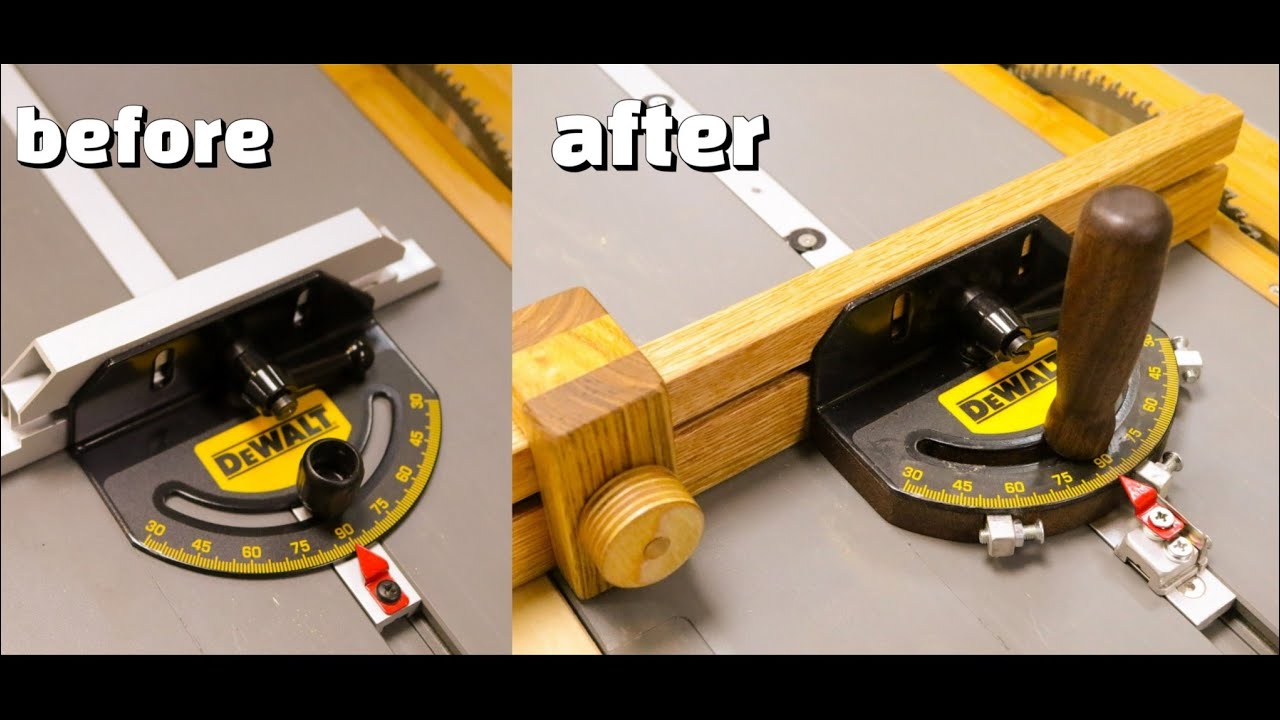 Implementeren Skiën Ontkennen Only My Own Miter Gauge Special Edition / Dewalt Table Saw 7492 - YouTube