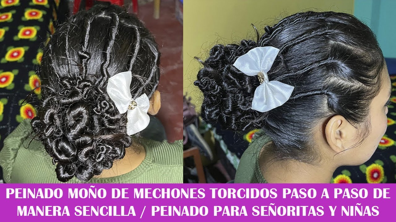 PeinadoMoño #IdeasJame Moño de Mechones Torcidos | Peinado para  quinceañeras paso a paso explicado - YouTube