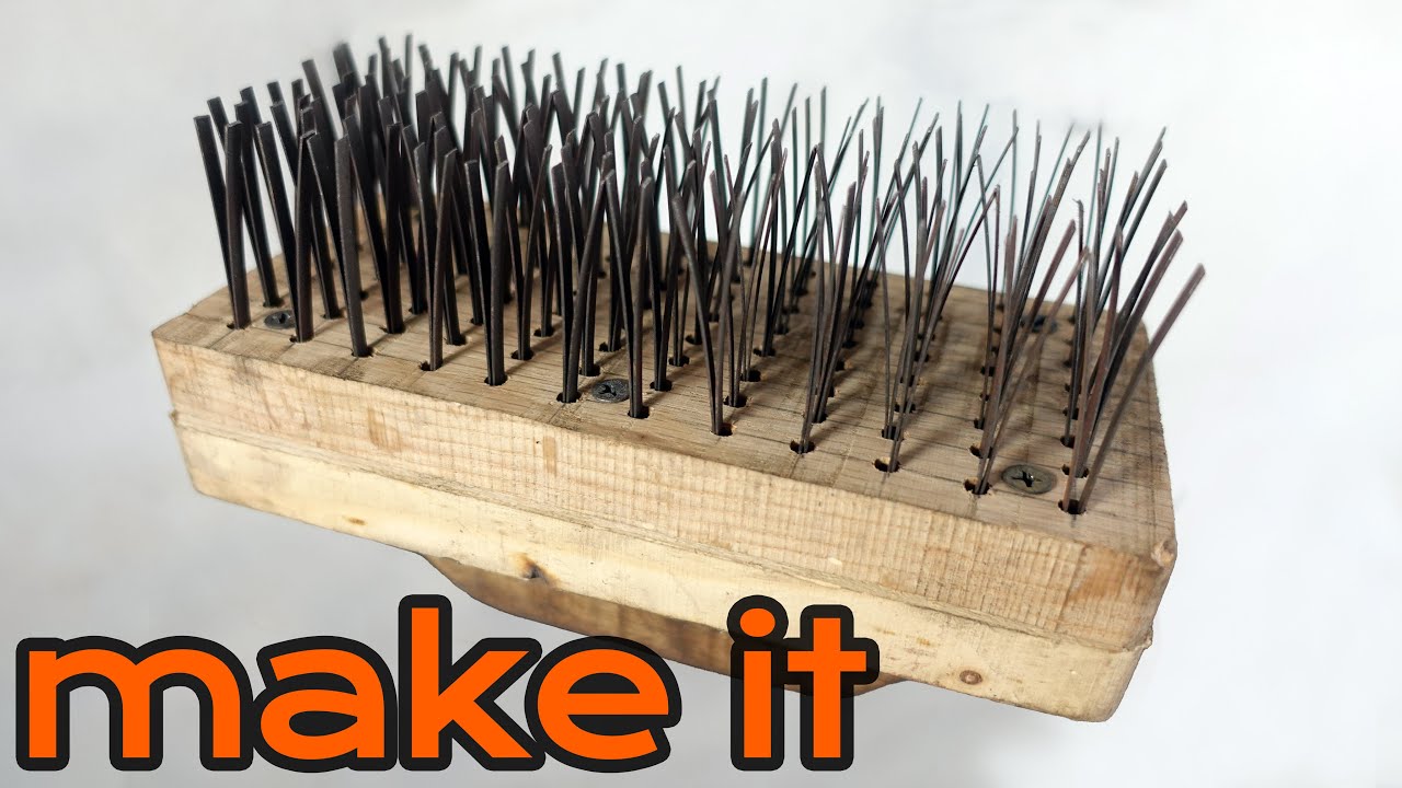 Diy Blacksmith Block Brush How To Make Youtube