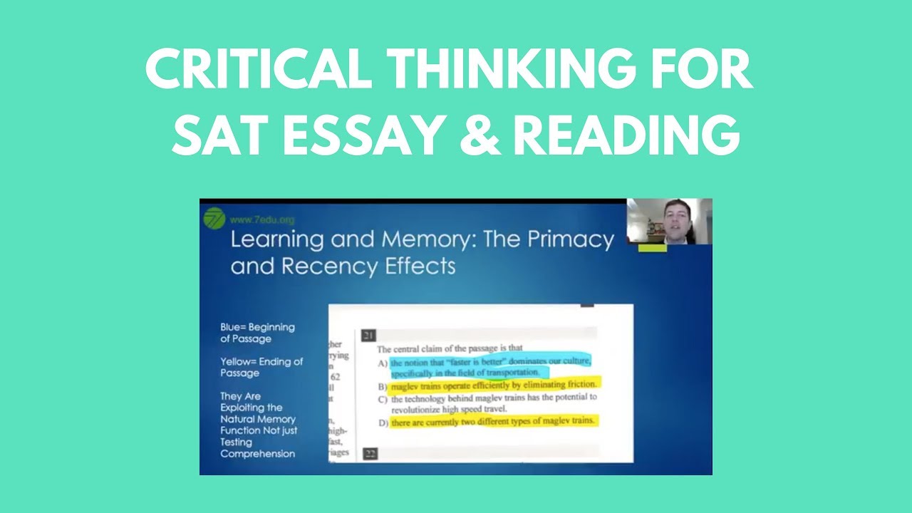 sat critical thinking