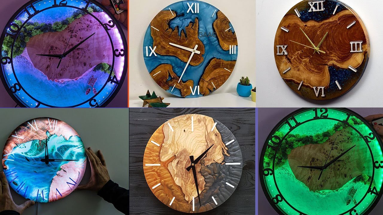 Wood Resin Projects Ideas for Your Epoxy Clock Resin Art Business