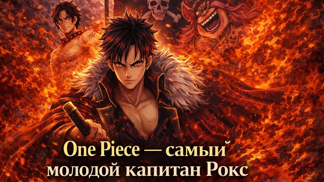 One Piece — самый молодой капитан Рокс