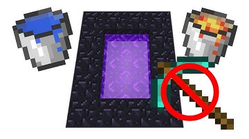 ✔How to make the Nether Portal Without Getting Obsidian or Diamonds in Minecraft PE