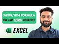 Hide &amp; Show All Excel Formulas Instantly