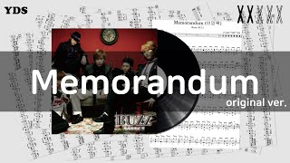 Memorandum (비망록) - Buzz (버즈)｜DrumSheet