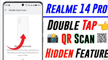 realme 14 pro turn on double tap scanner setting | double tap QR code scan feature in realme 14 pro