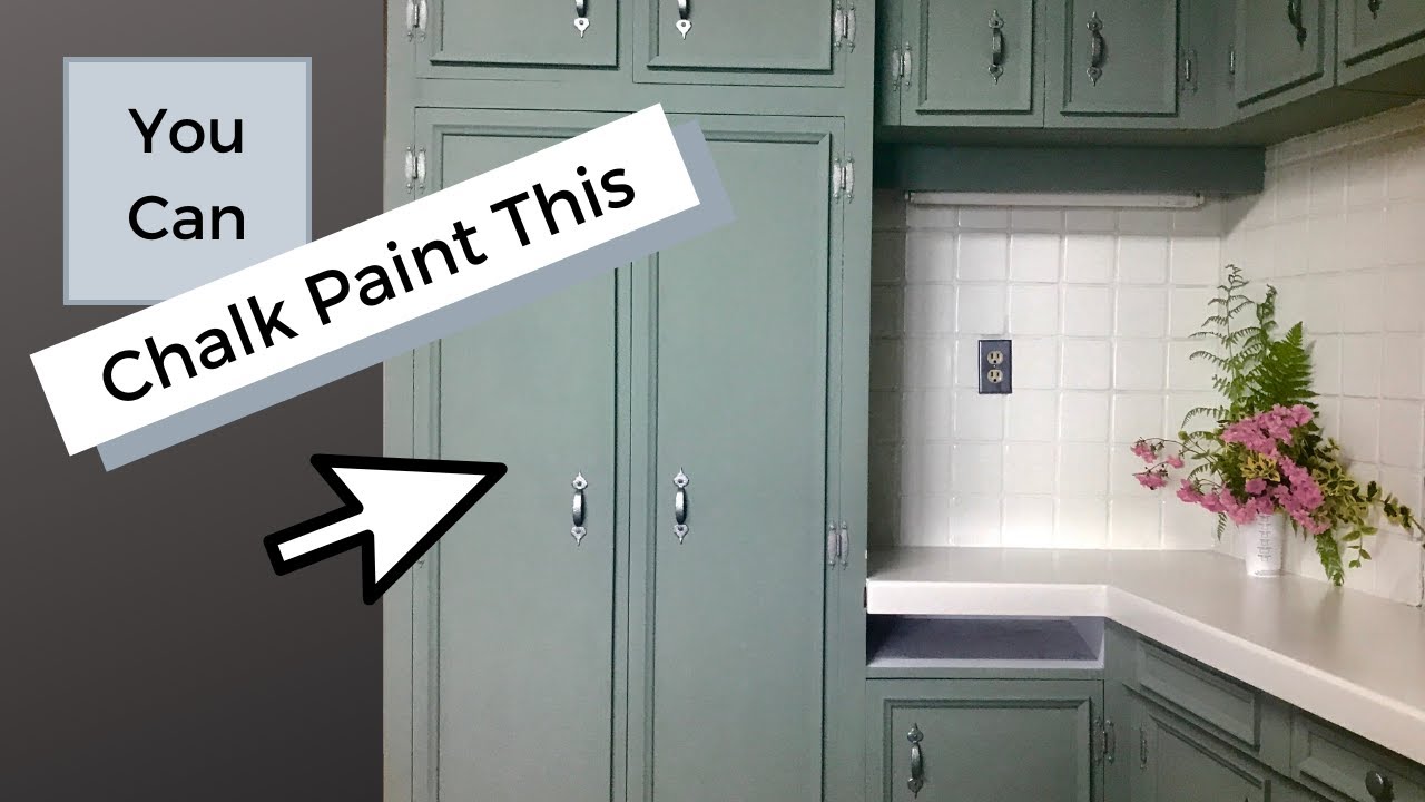 Chalk Paint Kitchen Makeover With Annie Sloan Chalk Paint Rustoleum Countertop Paint YouTube