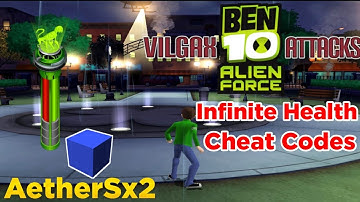Aether Sx2 Ben 10 Alien Force - Vilgax Attacks | Cheat Codes | Unlimited Health Cheat Codes