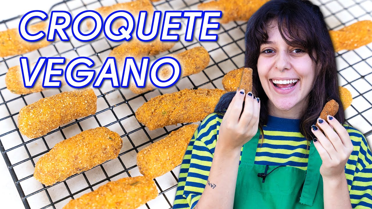CROQUETE DE CARNE VEGANO (CROCANTE por Fora, MACIO por Dentro)