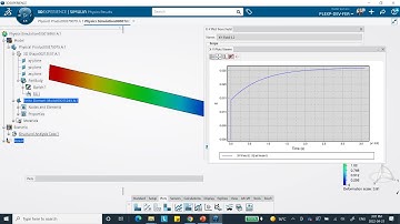 FEA Quasi Static Creep Viscoelasticity 4term Prony Series 3DEXPERIENCE R2022x
