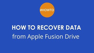 How to recover data from Apple Fusion Drive