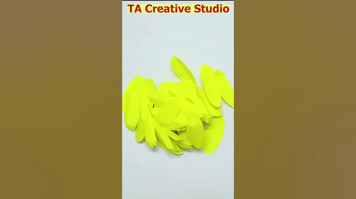 How to make paper flower || Sunflower - Method 4 #Shorts