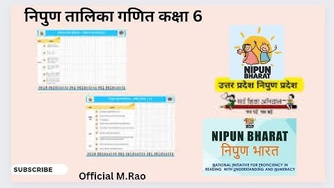 Nipun talika math class 6 @official M.Rao