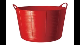 TubTrugs SP75R X-Large Red Flex Tub,75 Liter - Overview