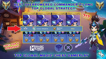 OVERPOWERED TOP GLOBAL ZILONG BUILD - BEST SYNERGY COMBO - MAGIC CHESS GO GO
