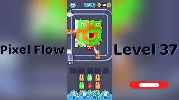 🎮 Pixel Flow Level 37 Walkthrough | Go Answer 🧩✨