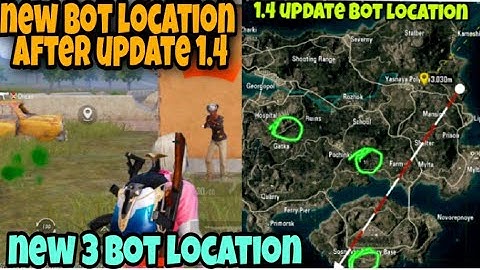 new bots location in erangle | new bots location in Pubg mobile | season 19 bot location