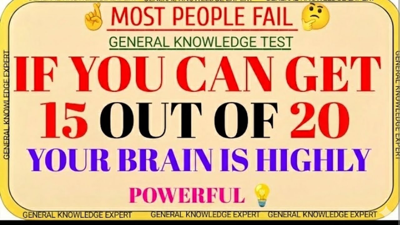 IF YOU CAN GET 15 OUT OF 20YOUR BRAIN IS HIGHLY POWERFUL 🧠🔥