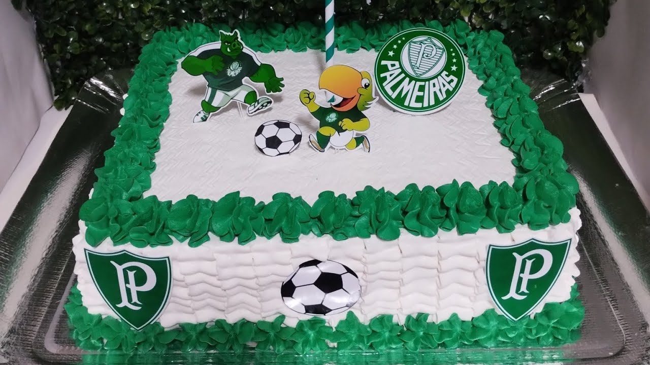 Bolo do Palmeiras decorado/Verdão na confeitaria!
