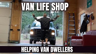 Girl Van Dweller Uses The Shop / Stove Malfunction / Sleeping at a Rest Area