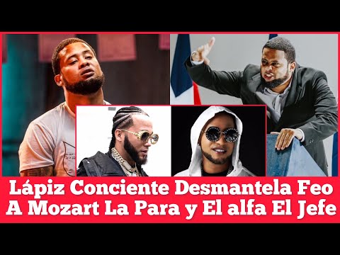 LÁPIZ CONCIENTE DICE ES EL PRESIDENTE DEL HIP-HOP DOMINICANO FUEGO A MOZART Y EL AlFA EN RICO FEO