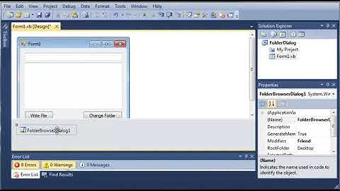 Visual Basic Tutorial   132   OpenFolderDialog