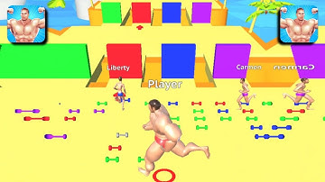 Muscle Race 3D - Max Level All Levels Gameplay (iOS & Android) Walkthrough Part 19