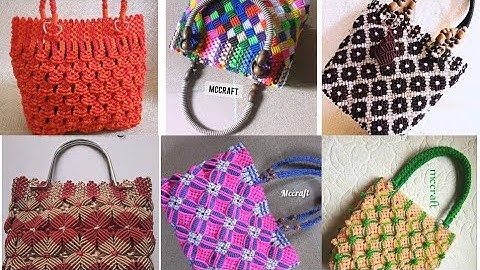 NEW DESIGN || Macrame Ladies Handbags - Macrame bags Part 7 #magnificalcorecraft #mccraft