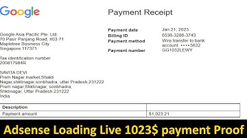 Adsense Loading Live 1023$ Payment Received || Adsense Loading Safe Method