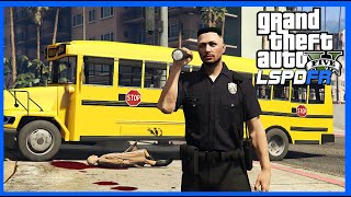 [GTA] - LSPDFR #22 ÚNOS ŠKOLNÍHO AUTOBUSU & BANKOVNÍ LOUPEŽ (GTA 5 Reálný Život Policisty - Česky)