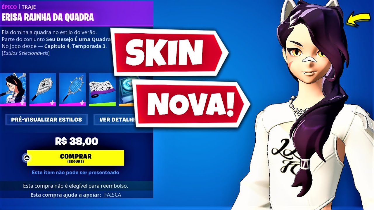 POKI* LOJA DE ITENS HOJE (09 DE ABRIL) - Fortnite 