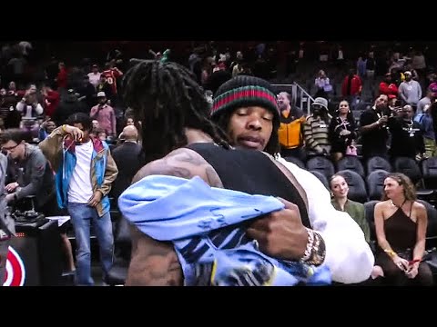 Ja Morant signs a jersey for Lil Baby following Grizzlies' win over Hawks | NBA on ESPN