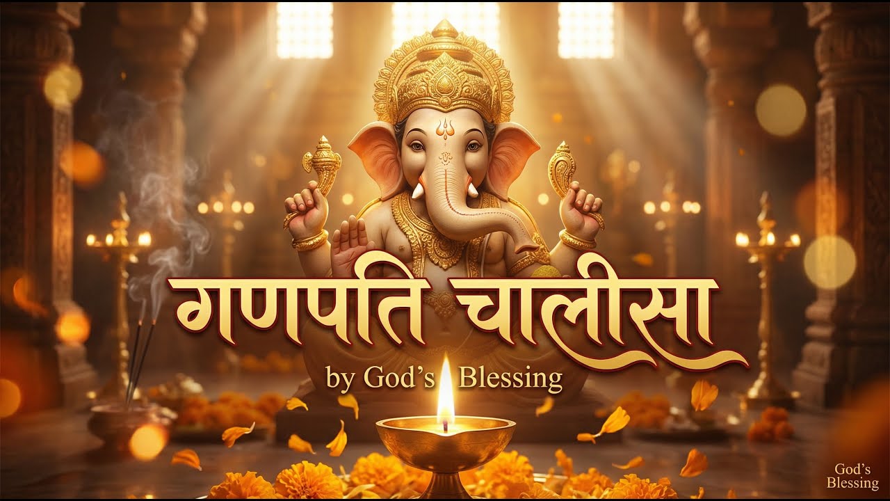 श्री गणपति चालीसा | शांत पाठ | Ganpati Chalisa by God’s Blessing