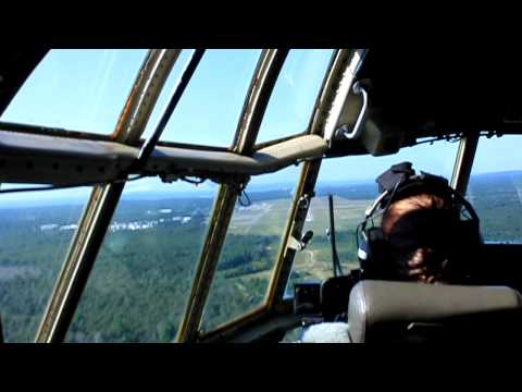 C-130 Assault Landing procedures at Martha's Vineyard airport in HD.