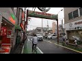 【4K】Walking around Warabi station in the rain