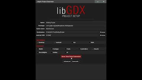 Step one - Sliding Puzzle LibGDX - 02
