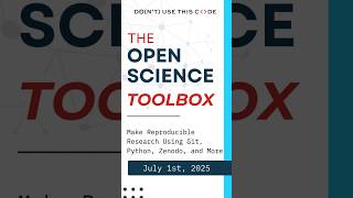 Don&#39;t miss our Open Science Toolbox training! #openscience #python #software #opensource