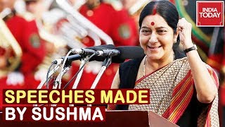 Sushma Swaraj A Great Orator : Watch Some Of Remarkable Speeches Made By Late Leader