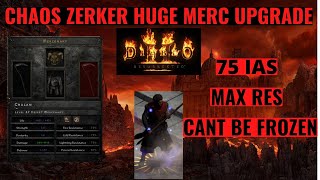 Diablo 2 Resurrected. D2R Online Crazy 500 Mf Chaos Zerker Merc Update. 2000fg Armor!