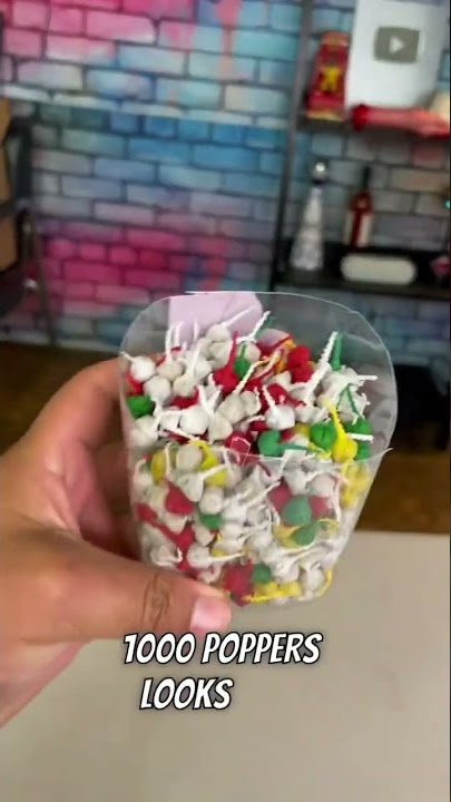 Dropping 1000 Poppers!! #shorts