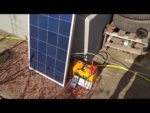Video: Sa amps është një panel diellor 150 vat?