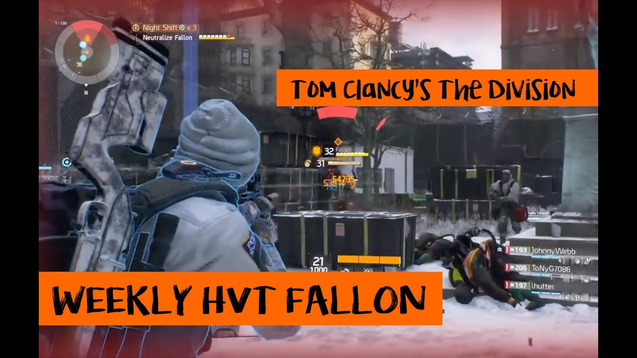 Tom Clancy's The Division - Weekly HVT Fallon - Patch 1.2 - YouTube