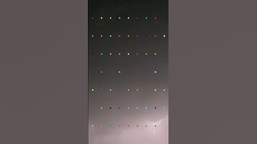 Simple Minimalist Modern Dot Concept Art Produced Using Python Manim. Relaxing Rain & Thunder Sound.