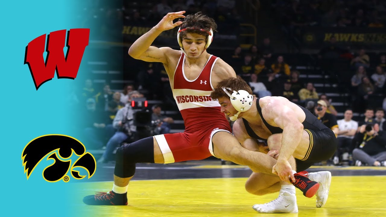 Wisconsin vs Iowa Full Duals Men's College Wrestling 2026