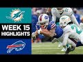 Dolphins vs. Bills | NFL Week 15 Game Highlights