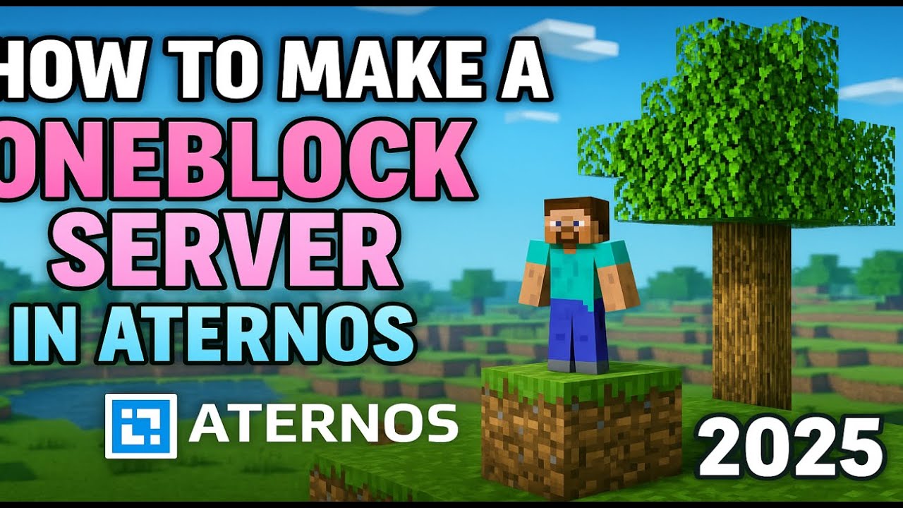 "How to Make a FREE OneBlock Server in Aternos (2025)" - YouTube