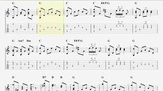 Silent Night - Fingerstyle Guitar TAB