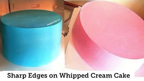 Sharp Edges on Whipped Cream Cake and Airbrush Techniques