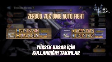 Zerbus 70K DMG Auto Fight - Watcher of Realms #watcherofrealms #Octnewgameplaysevent