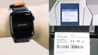 Barcode printing from phone, tablet, pc and smart watches: POSTEK OX Script Demos